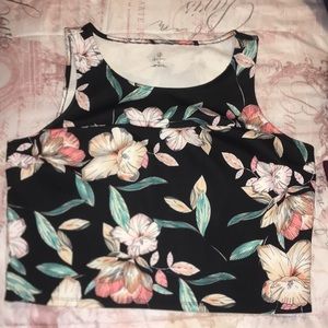 Crop top floral